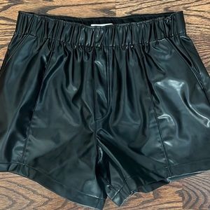 Abercrombie Vegan Leather Shorts
